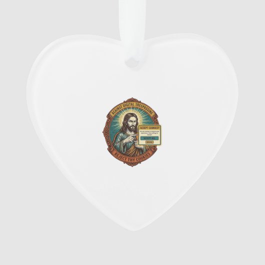 Jésus Agacant Accepter les Cookies Pop Up Internet (devant)