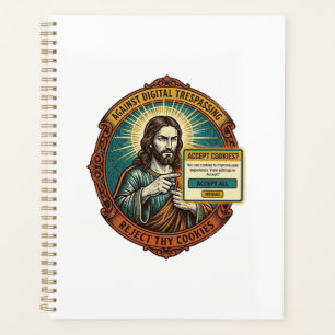 Jésus Agacant Accepter les Cookies Pop Up Internet