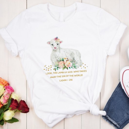 Jésus, Agneau de Dieu - T-shirt personnalisable