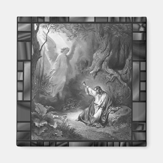 Jésus Agonie Dans Le Jardin Magnet Religieux (Devant)