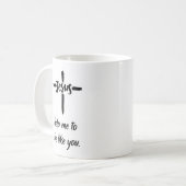 Jésus, Aidez-moi à être comme vous le café Mug (Devant gauche)