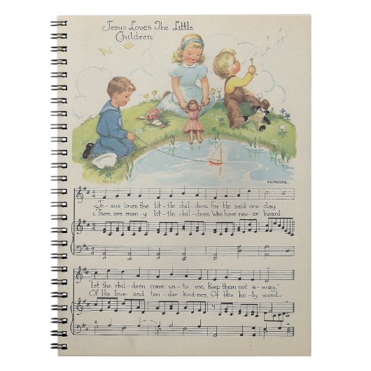 Jésus aime le carnet de petits enfants (Devant)