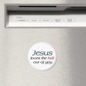 Jésus aime l'enfer de vous Magnets (In Situ (Lave-vaisselle))
