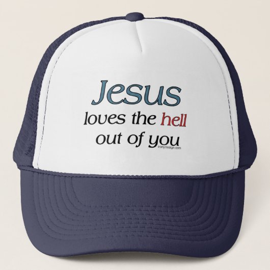 Jésus aime l'enfer hors de vous des casquettes (Devant)