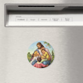 Jésus aime les enfants Magnet (In Situ (Lave-vaisselle))