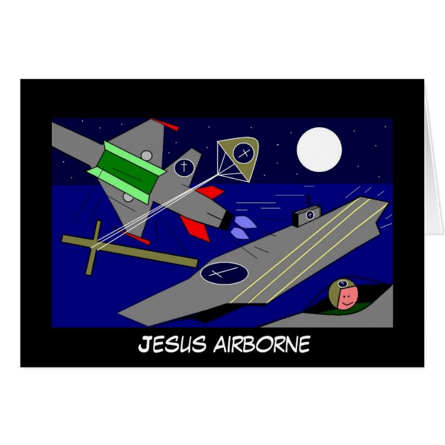 Jesus Airborne (Voorkant Horizontaal)
