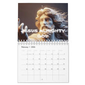JÉSUS ALMIGHTY DIEU imprimé nouveau calendrier ann (Feb 2026)