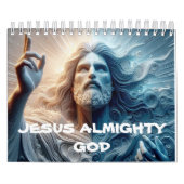 JÉSUS ALMIGHTY DIEU imprimé nouveau calendrier ann (Protection)