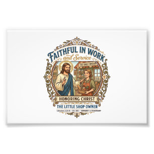 Jesus Ambacht Verkoper Etsy Maker T-shirt Gebedsge Foto Afdruk