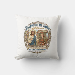 Jesus Ambachtsverkoper Etsy Maker T-shirt Op geloo Kussen