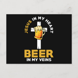 Jesus And Beer Christian Saying Briefkaart