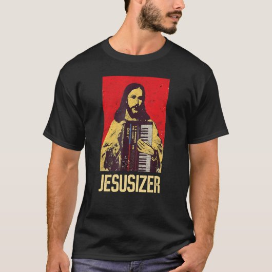 Jesus and Synthesizer  Techno T-shirt (Voorkant)