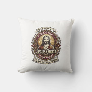 Jesus Antiek Erfstuk Grafische T-shirt Christelijk Kussen