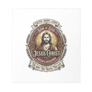 Jesus Antiek Erfstuk Grafische T-shirt Christelijk Notitieblok