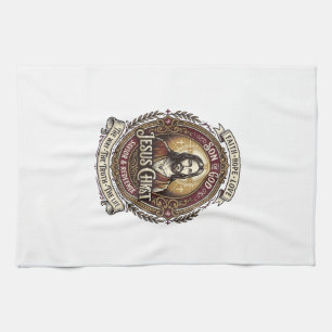 Jesus Antiek Erfstuk Grafische T-shirt Christelijk Theedoek