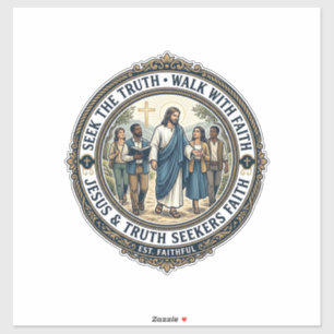 Jesus Apologetiek Theologie Nerd T-shirt Op geloof Sticker