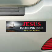 JÉSUS APPARAÎT BIENTÔT Bumper Sticker (En voiture)