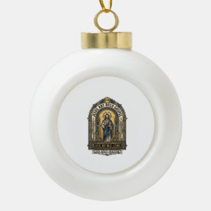 Jesus Art Deco Evangelie Jezus Art Deco Christelij Keramische Bal Ornament