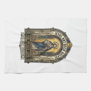 Jesus Art Deco Evangelie Jezus Art Deco Christelij Theedoek