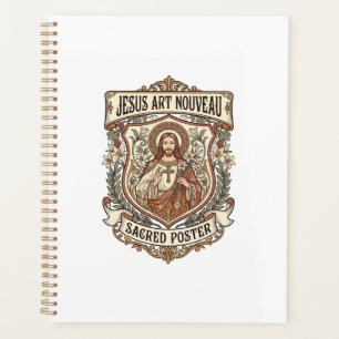 Jésus Art Nouveau Affiche sacrée Jésus Art Nouvea