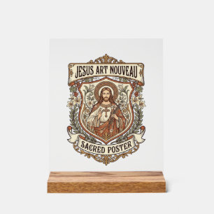 Jesus Art Nouveau Heilige Poster Jesus Art Nouveau