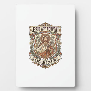 Jesus Art Nouveau Heilige Poster Jesus Art Nouveau Fotoplaat