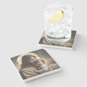 Jesus Art Stenen Onderzetter (Zijkant)