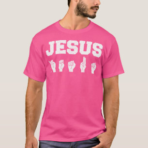 Jesus Asl - Ik hou van je Amerikaanse gebarentaal  T-shirt