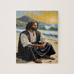Jésus Assis Au Bord De La Mer Puzzle
