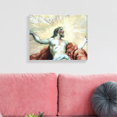 jesus aura canvas afdruk (Insitu (Woonkamer))