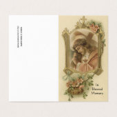 Jésus avec Croix catholique Funéraire Carte Sainte (Extérieur déplié)