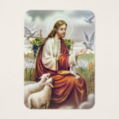 JÉSUS AVEC LA CARTE SAINTE DE POIDS (Devant)