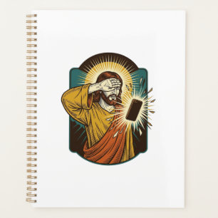 Jésus aveuglant la luminosité maximale du téléphon