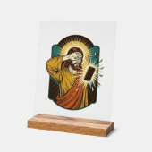 Jésus aveuglant la luminosité maximale du téléphon (Angle)