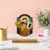 Jésus aveuglant la luminosité maximale du téléphon (Mariage)