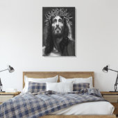 Jesus B&W Wrapped Canvas (Insitu (Slaapkamer))