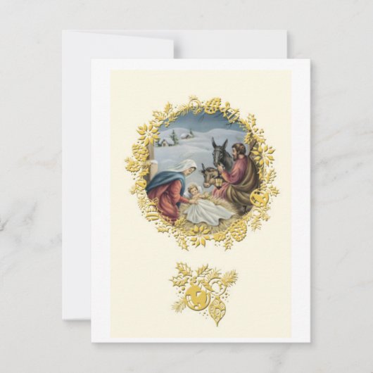 Jesus baby feestdagenkaart (Voorkant)