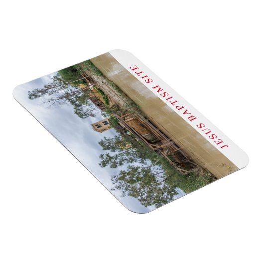 Jesus Baptism Site uitzicht koelkastmagneet Magneet (Rechterzijde)