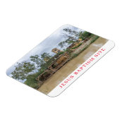 Jesus Baptism Site uitzicht koelkastmagneet Magneet (Linkerzijde)