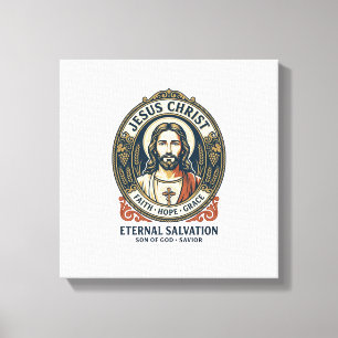 Jesus Barber Heren Verzorging Grafische T-shirt Ch Canvas Afdruk