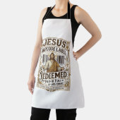 Jesus Barcode Label Verlost Jesus Barcode Verlos Schort (Insitu)