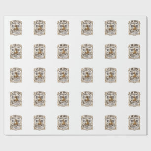 Jesus Barcode Label Verlost Jesus Barcode Verlost Cadeaupapier