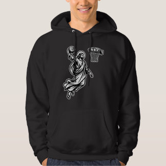 Jesus Basketbal Dunk - Sport Satire Hoodie