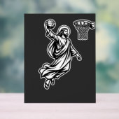 Jesus Basketball Dunk - Sports Satire (Neutre)