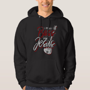 Jesus Bassist Christelijke Bassist Basgitaar Hoodie