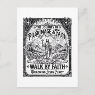 Jesus Bedevaart Camino Heilige Reis Briefkaart