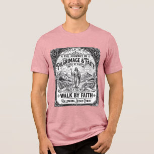 Jesus Bedevaart Camino Heilige Reis Tri-Blend Shirt