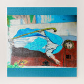 JESUS BEKENT DE DEUR-puzzel Legpuzzel (Horizontaal)