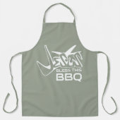 Jésus bénisse ce tablier de sage BBQ (Recto)
