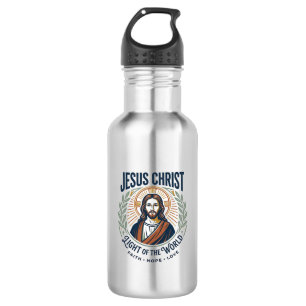 Jesus Bescheiden Mode Vrouwelijke Waarden T-Shirt Waterfles
